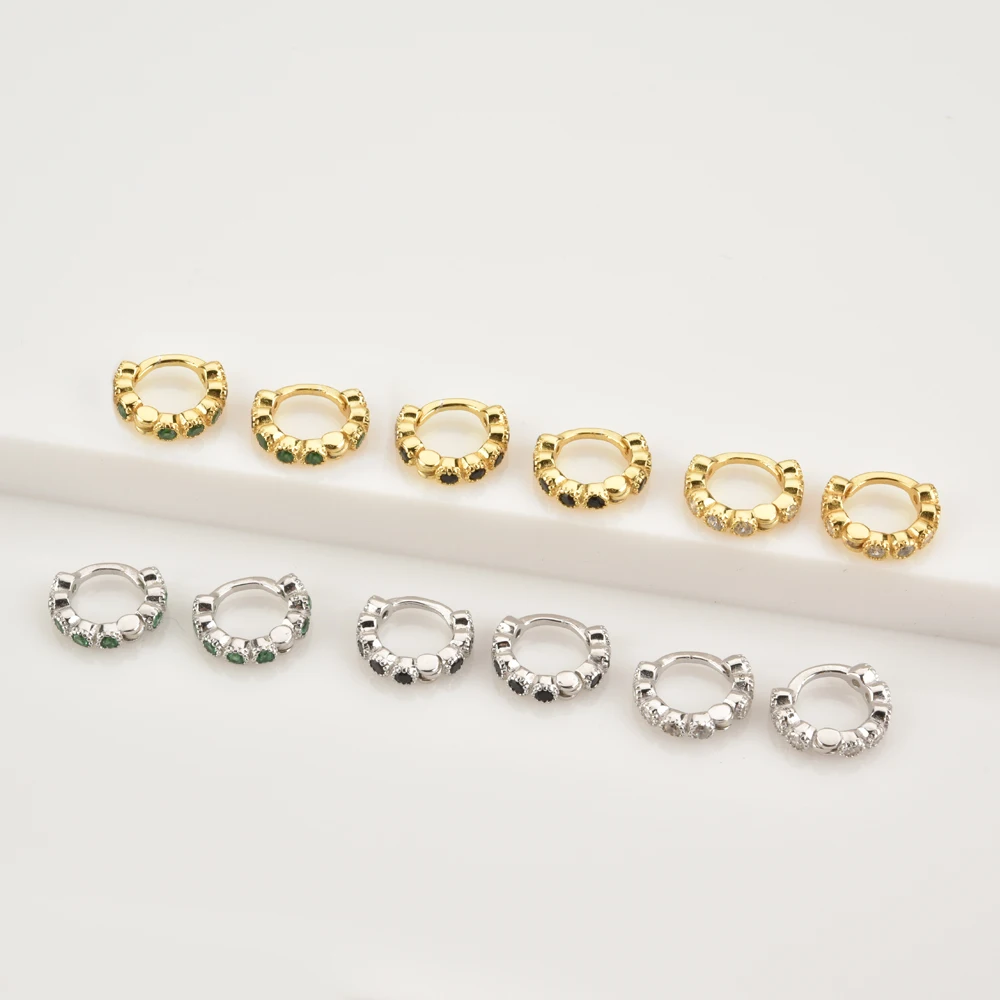 Kikichicc 925 Sterling Silver Gold 5.5mm Huggies Three Circle ZIrcon Color Piercing Ohrringe Women Luxury Jewelry For Women
Kikichicc 925 Sterling Silver Gold 5.5mm Huggies Three Circle ZIrcon Color Piercing Ohrringe Women Luxury Jewelry For Women