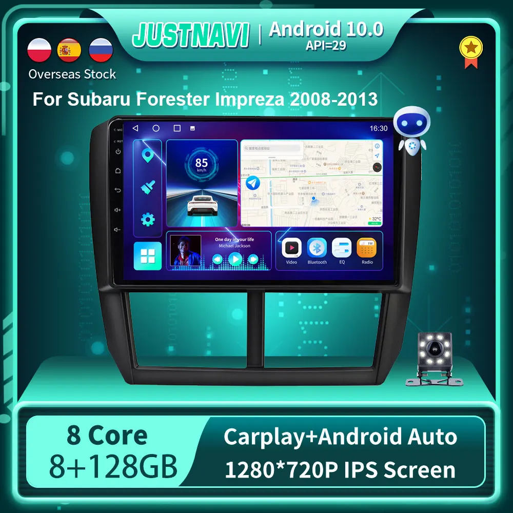 JUSTNAVI Android 10.0 Car Radio Player For Subaru Forester 3 SH Impreza 2007 - 2013 GPS WIFI Carplay Stereo Auto 8G 128G No DVD 
JUSTNAVI Android 10.0 Car Radio Player For Subaru Forester 3 SH Impreza 2007 - 2013 GPS WIFI Carplay Stereo Auto 8G 128G No DVD