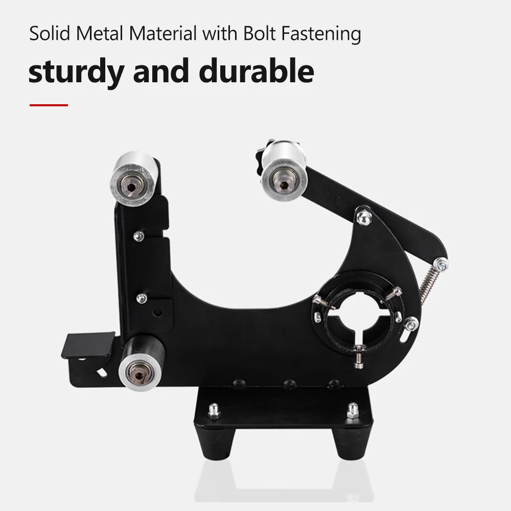 Belt Sanding Machine Accessory Rack for Angle Grinder Belt Sander with 5pcs Sanding Belts Compatible with100 Type Angle Grinder 
Belt Sanding Machine Accessory Rack for Angle Grinder Belt Sander with 5pcs Sanding Belts Compatible with100 Type Angle Grinder