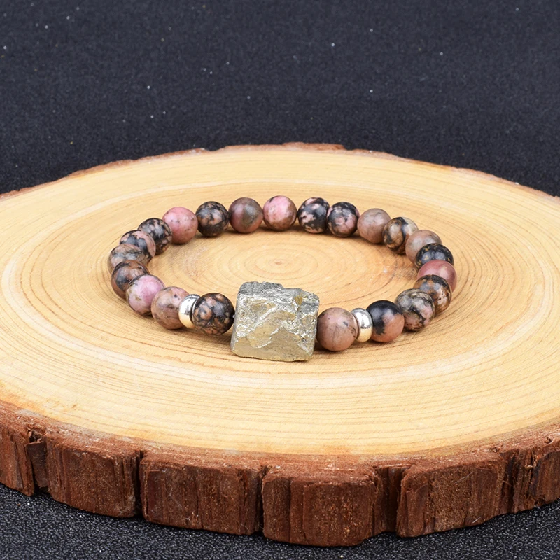 Fashion Rose Red Black Line Rhodochrosite Stone Bracelets Women Energy Chalcopyrite Bracelet Meditation Prayer Jewelry Pulseira
Fashion Rose Red Black Line Rhodochrosite Stone Bracelets Women Energy Chalcopyrite Bracelet Meditation Prayer Jewelry Pulseira
