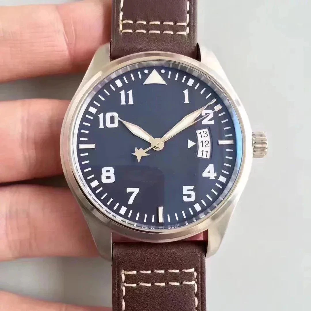 Classic New Mens Watch Automatic Mechanical Pilot MARK XVII Brown Leather Black Blue Sport Stainless Steel Sapphire Date Watches
Classic New Mens Watch Automatic Mechanical Pilot MARK XVII Brown Leather Black Blue Sport Stainless Steel Sapphire Date Watches