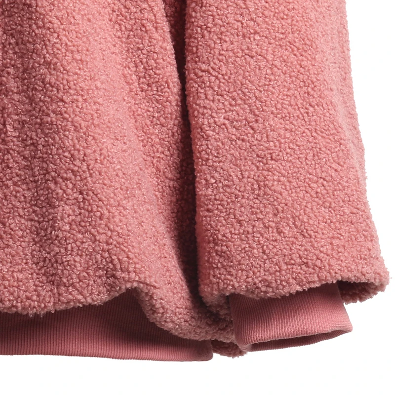 Autumn and winter plus velvet top casual loose solid color women's head long sleeve plush top
Autumn and winter plus velvet top casual loose solid color women's head long sleeve plush top