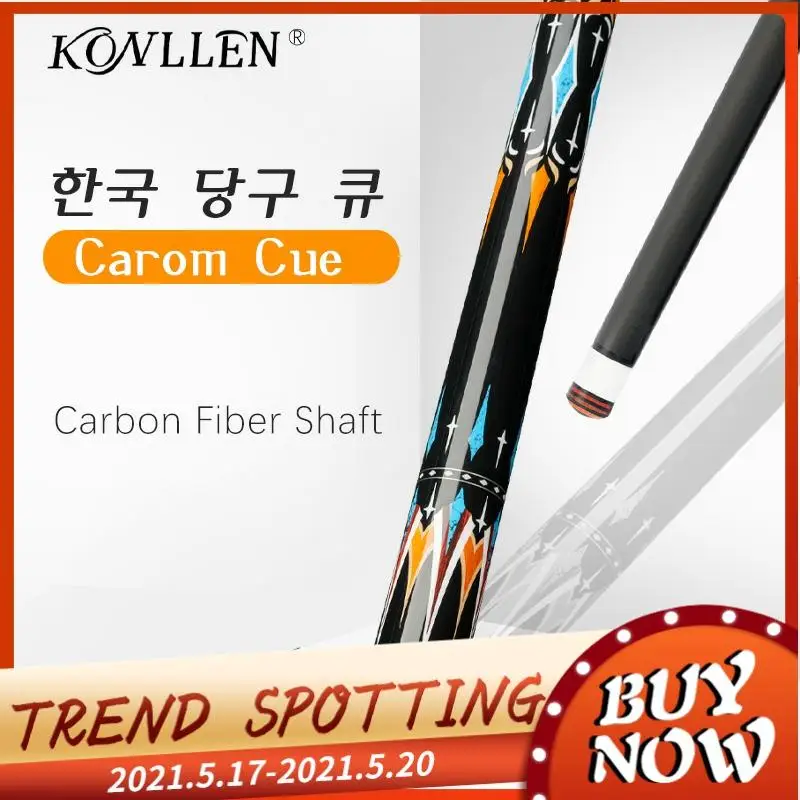 KONLLEN Cue Carom Cues 3 Cushion Cue 12mm KONLLEN 3C-PLUS Tip 142cm Carbon Fiber Shaft 3*8/8 Radial Pin Joint Carbon Carom Cue
KONLLEN Cue Carom Cues 3 Cushion Cue 12mm KONLLEN 3C-PLUS Tip 142cm Carbon Fiber Shaft 3*8/8 Radial Pin Joint Carbon Carom Cue