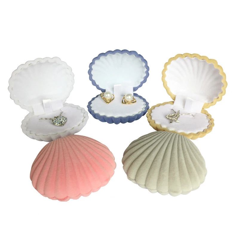 Lovely Theme Velvet Shell Shape Jewelry Box for Earrings Necklace Bracelet Display Gift Box Holder Wedding Engagement Ring Box
Lovely Theme Velvet Shell Shape Jewelry Box for Earrings Necklace Bracelet Display Gift Box Holder Wedding Engagement Ring Box