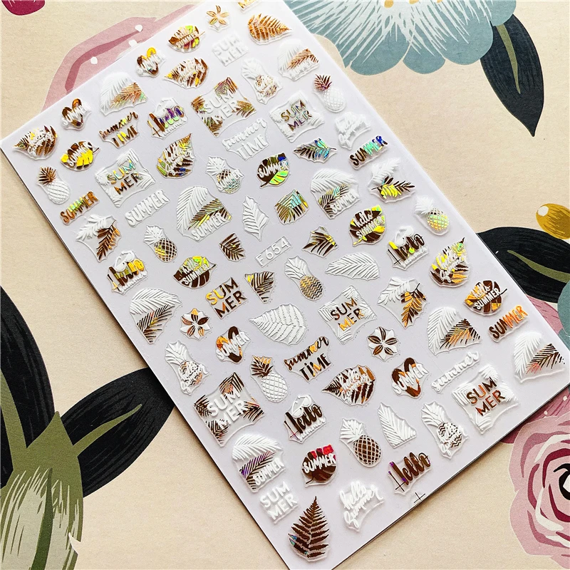 F-654 CA-286 Summer pineapple banana leaf 3D Back glue Nail decal Nail sticker Nail decoration Nail art Nail tool Nail ornament
F-654 CA-286 Summer pineapple banana leaf 3D Back glue Nail decal Nail sticker Nail decoration Nail art Nail tool Nail ornament