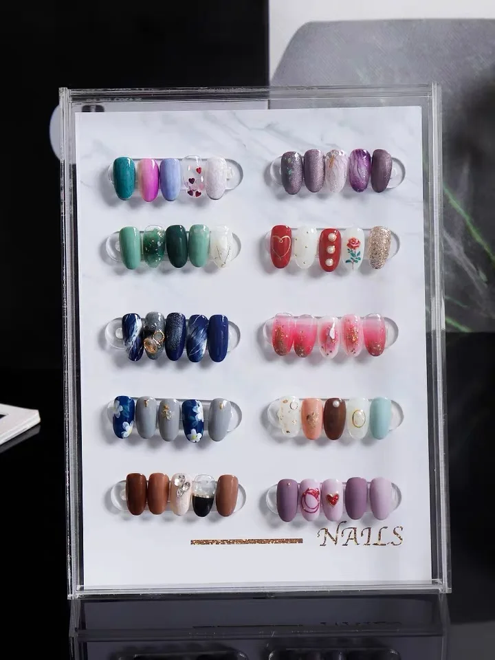 Acrylic Nail Gel Color Display Stand Nail Display Box Nail Polish Organizer Nail Art Shelf Professional Dust-proof Nail Shop Dis
Acrylic Nail Gel Color Display Stand Nail Display Box Nail Polish Organizer Nail Art Shelf Professional Dust-proof Nail Shop Dis