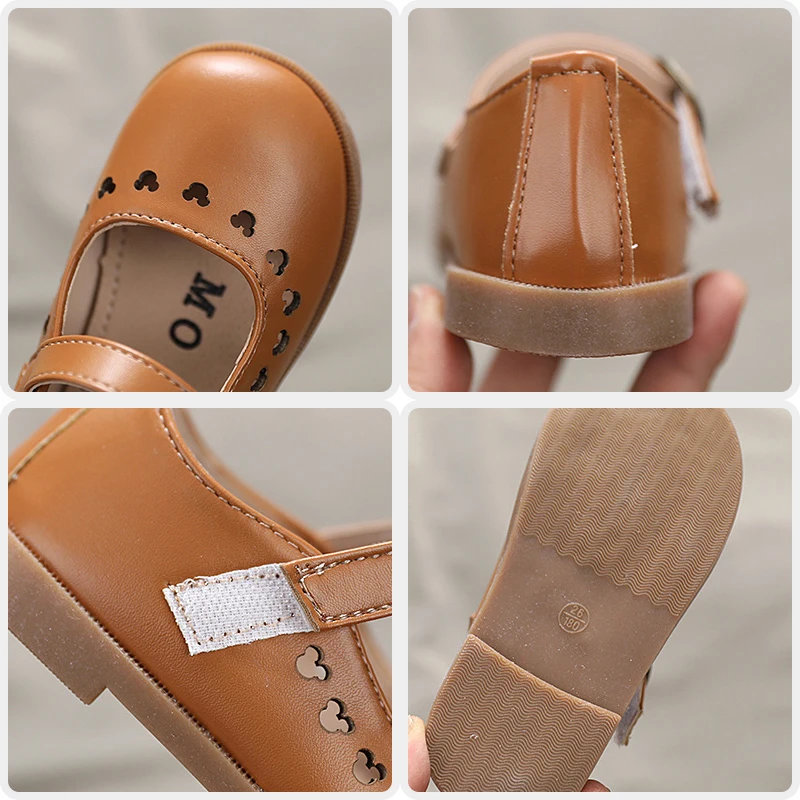 Spring Girls Princess Shoes Korean Soft Bottom Non-slip PU Leather Shoes Party Dance Children Sandals Baby Toddler Bean Shoes 
Spring Girls Princess Shoes Korean Soft Bottom Non-slip PU Leather Shoes Party Dance Children Sandals Baby Toddler Bean Shoes