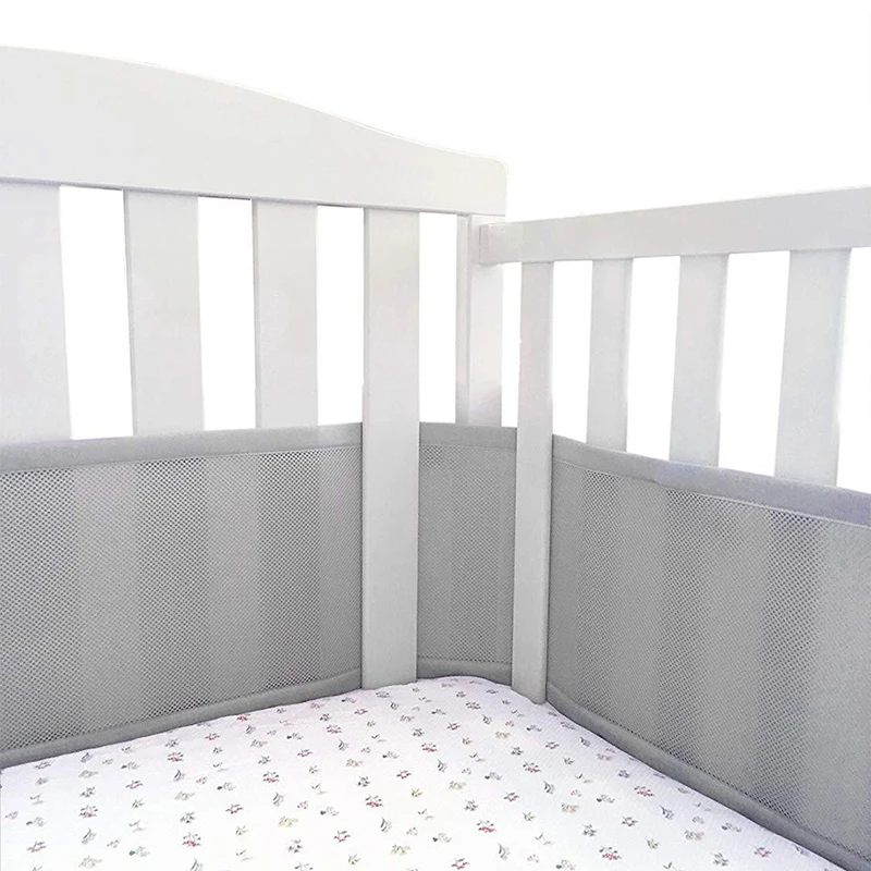 Grey Mesh Crib Liner Breathable Crib Bumper For Standard Kids Crib Full-Size Wieg Ademend Mesh Bed Bumper Soild Color
Grey Mesh Crib Liner Breathable Crib Bumper For Standard Kids Crib Full-Size Wieg Ademend Mesh Bed Bumper Soild Color