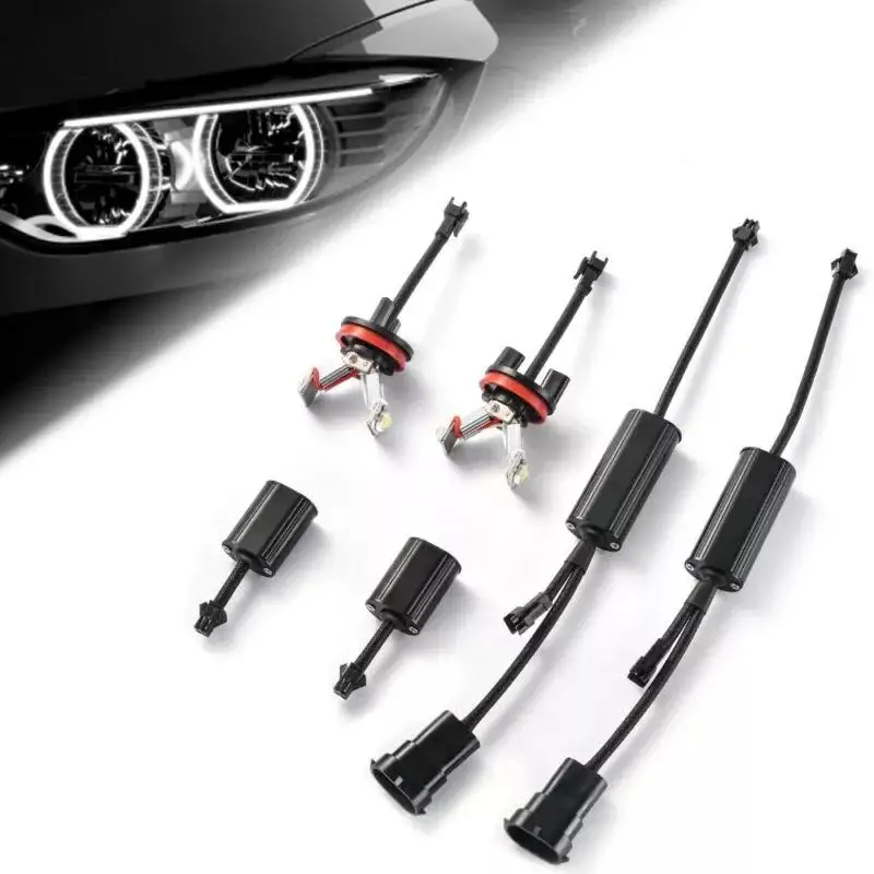 2X 40 Вт H8 светодиодный CREE Ангельские глазки Halo Кольцо лампы для BMW E90 E92 E93 E60 E61 X5 X6 Z4 |