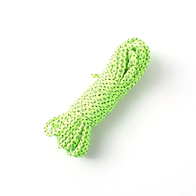 Outdoor 10m reflective rope 4mm thick tent canopy draw rope windproof fixed rope double reflective strips visible at night
Outdoor 10m reflective rope 4mm thick tent canopy draw rope windproof fixed rope double reflective strips visible at night