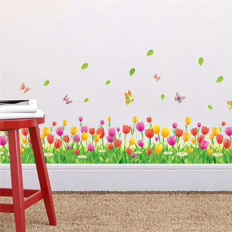 Beautiful Tulip Flowers Wall Stickers For Living Room Bedroom Home Decoration 3d Baseboard Mural Art Diy Pvc Glass Door Decals
Beautiful Tulip Flowers Wall Stickers For Living Room Bedroom Home Decoration 3d Baseboard Mural Art Diy Pvc Glass Door Decals