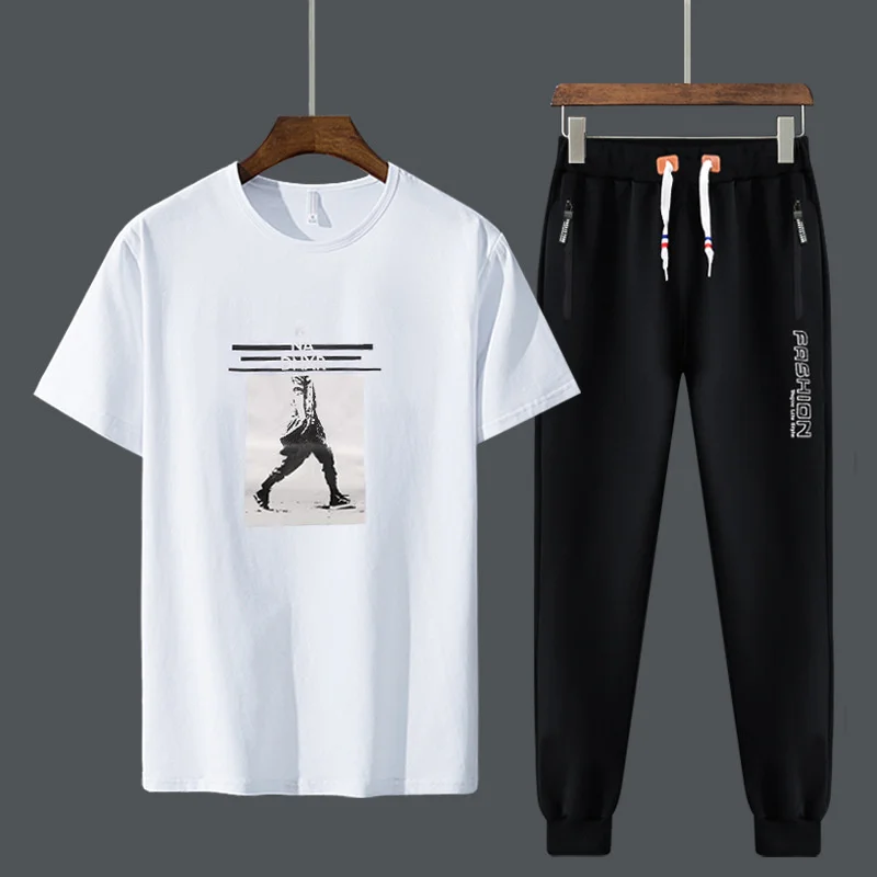 2022 New Man Tracksuits 2 Piece Short Sleeve Suits Printing T-shirt Long Pants Sets Student Husband Casual Summer Sport Clothes
2022 New Man Tracksuits 2 Piece Short Sleeve Suits Printing T-shirt Long Pants Sets Student Husband Casual Summer Sport Clothes