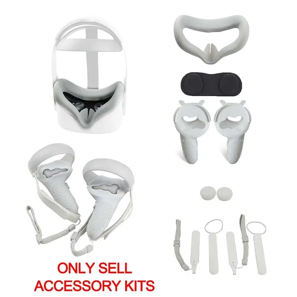 1set VR Headset Accessories Kit Face Eye Mask Cover For Oculus Handle Grips Protective Cover 2 Case Quest F7W6
1set VR Headset Accessories Kit Face Eye Mask Cover For Oculus Handle Grips Protective Cover 2 Case Quest F7W6
