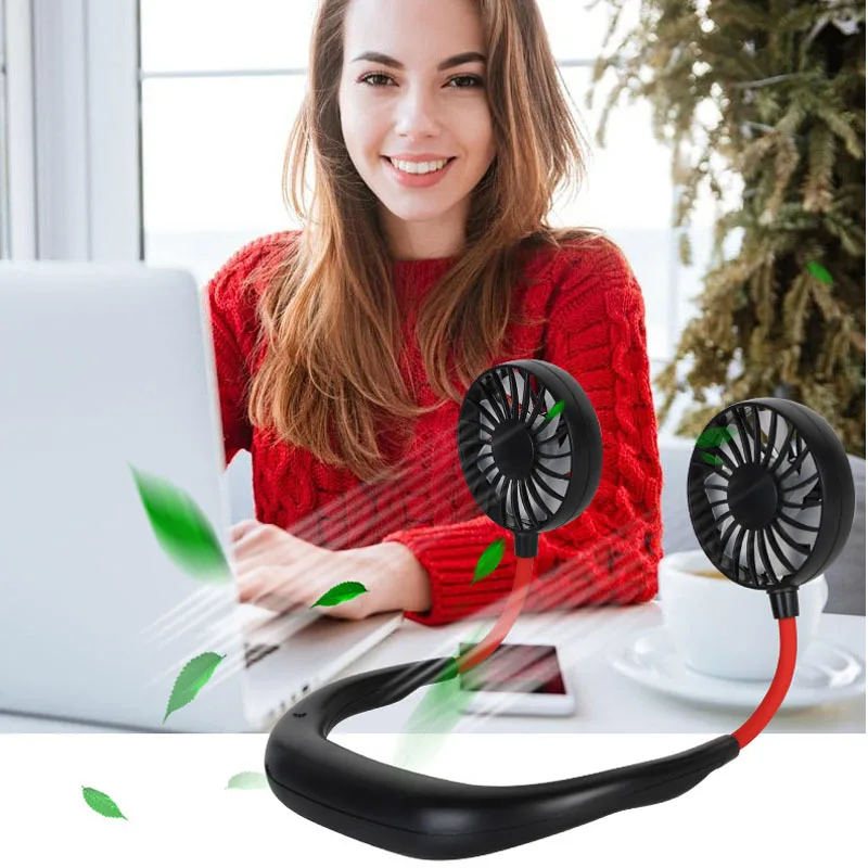 Portable Fan Hands-free Neck Band Hands-Free Hanging USB Rechargeable Dual Fan Mini Air Conditioner/Cooler Fan For Home Office
Portable Fan Hands-free Neck Band Hands-Free Hanging USB Rechargeable Dual Fan Mini Air Conditioner/Cooler Fan For Home Office
