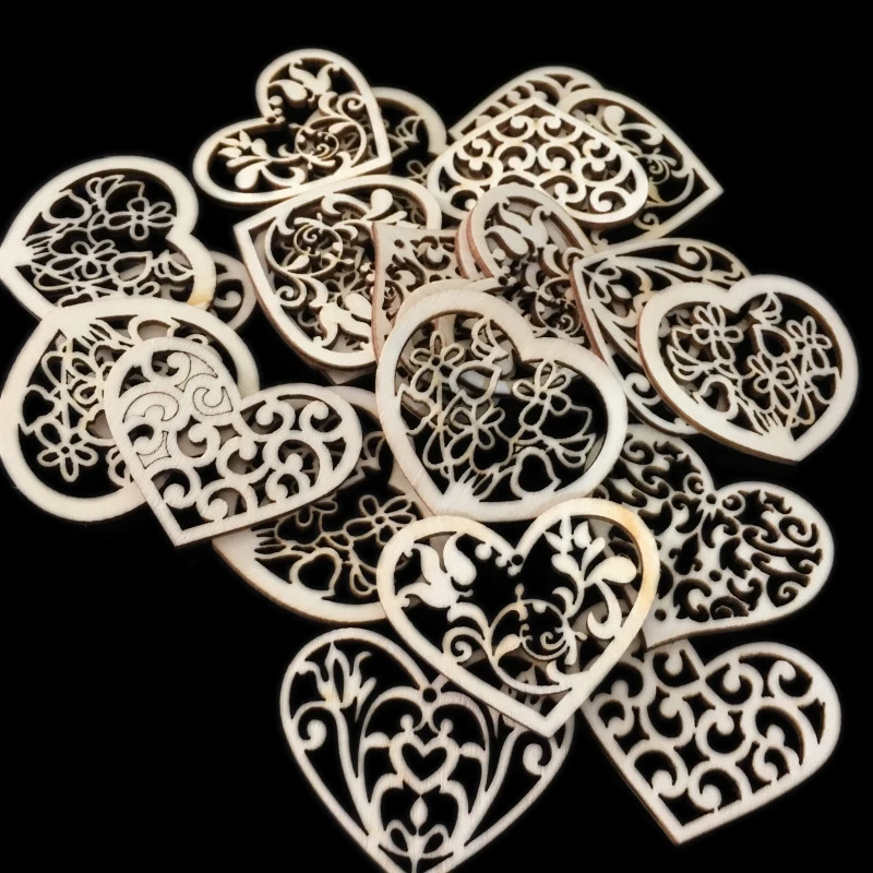 50pcs Hollow Heart Wooden Embellishments Wedding Wooden Love Heart Slices Crafts Hanging Ornaments for DIY Craft Home Decor
50pcs Hollow Heart Wooden Embellishments Wedding Wooden Love Heart Slices Crafts Hanging Ornaments for DIY Craft Home Decor