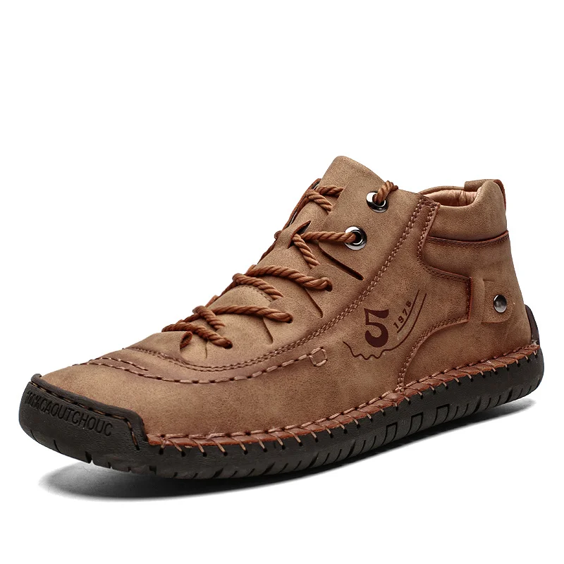 Boots Brand Men's Breathable Men's Leather Boots Soft Sole Comfortable Men's Ankle Boots Outdoor Men's Work Shoes Size 38-48
Boots Brand Men's Breathable Men's Leather Boots Soft Sole Comfortable Men's Ankle Boots Outdoor Men's Work Shoes Size 38-48