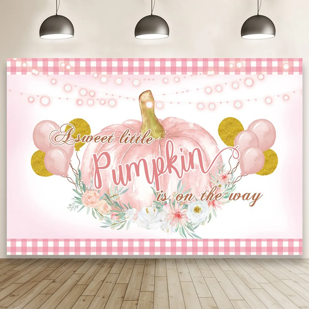 Pink Pumpkin Sparkling Balloons Photography Backdrop Baby Welcome Birthday Decoration Photocall Background Poster
Pink Pumpkin Sparkling Balloons Photography Backdrop Baby Welcome Birthday Decoration Photocall Background Poster