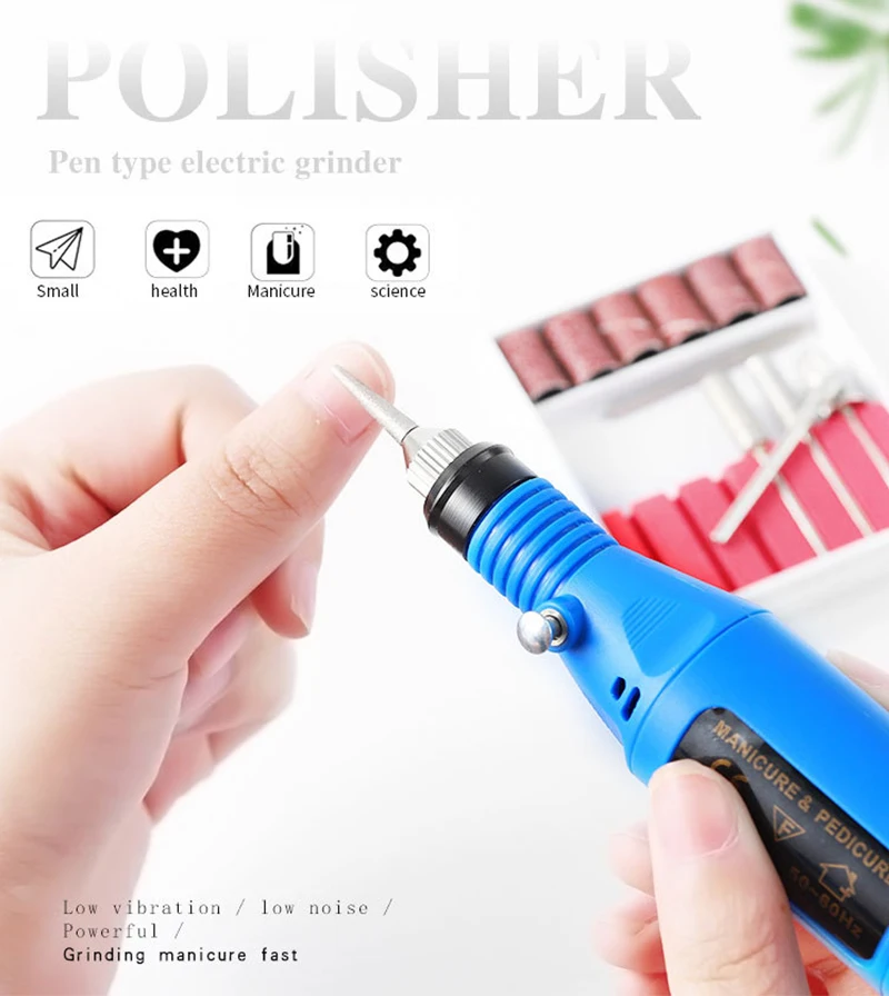 Portable Mini Electric Nail Polisher USB Pen Pedicure Professional Nail Drill Bits Set Polishing Machine Peeling Set Nails Tools
Portable Mini Electric Nail Polisher USB Pen Pedicure Professional Nail Drill Bits Set Polishing Machine Peeling Set Nails Tools
