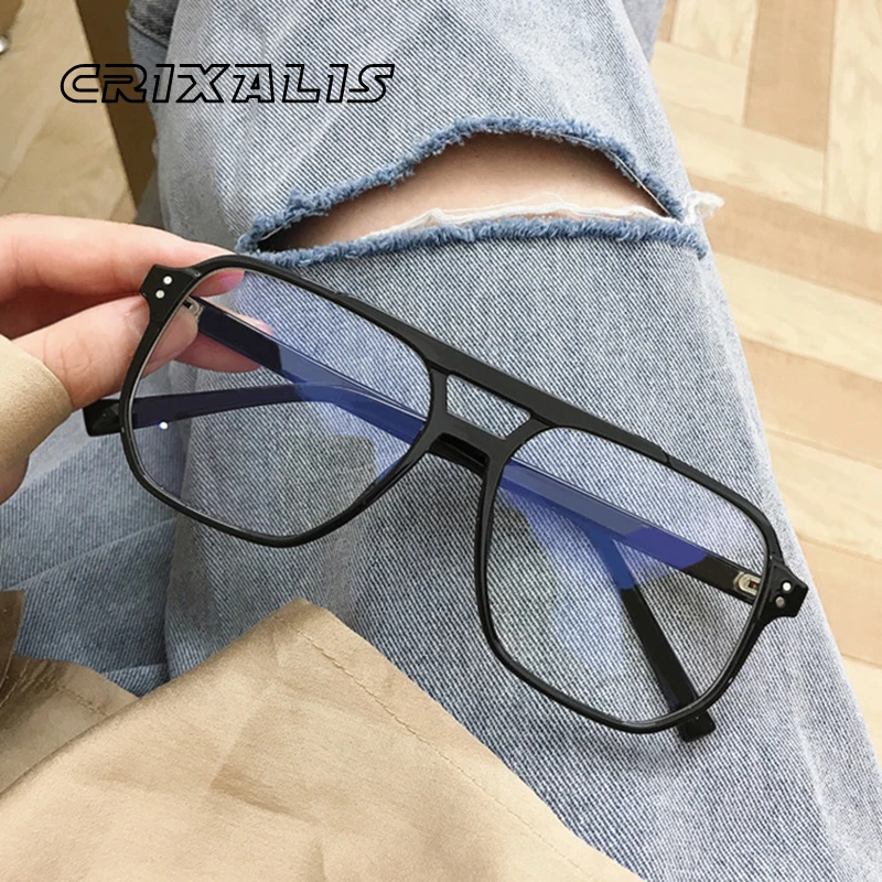 CRIXALIS Computer Glasses Reading Frame For Female Rivet Design Anti Fatigue Transparent Blue Light Blocking Glasses Men Women
CRIXALIS Computer Glasses Reading Frame For Female Rivet Design Anti Fatigue Transparent Blue Light Blocking Glasses Men Women