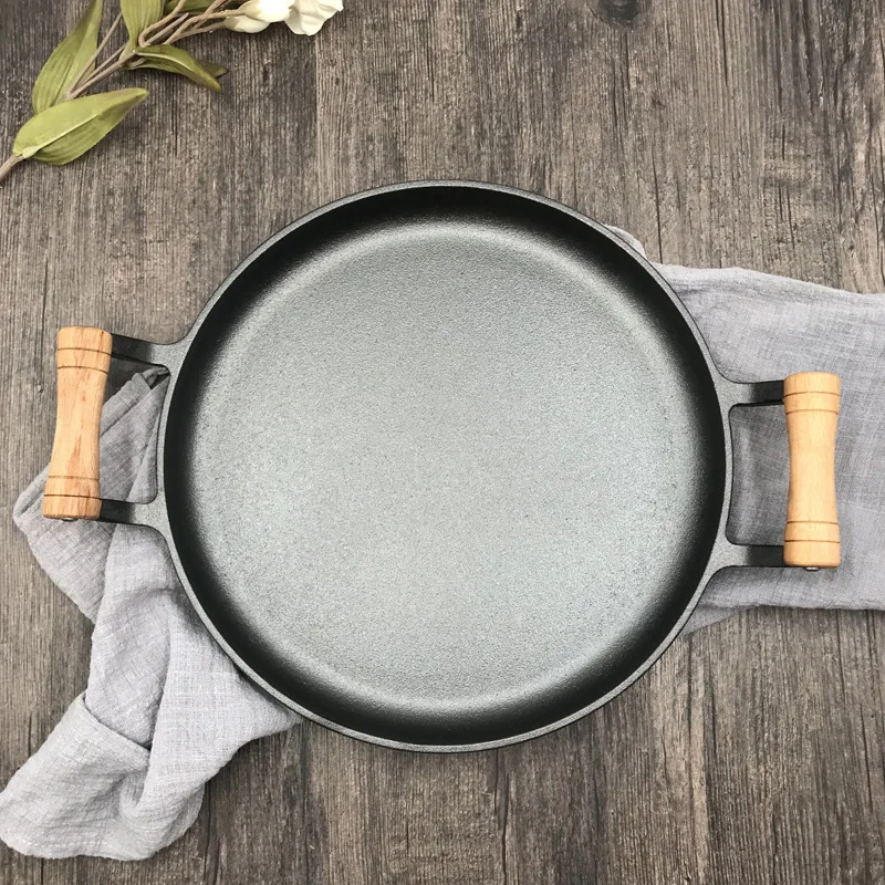 Spread the ears of pig iron pan frying pan thickened without coating pancake pan non-stick pancake pan cookware
Spread the ears of pig iron pan frying pan thickened without coating pancake pan non-stick pancake pan cookware