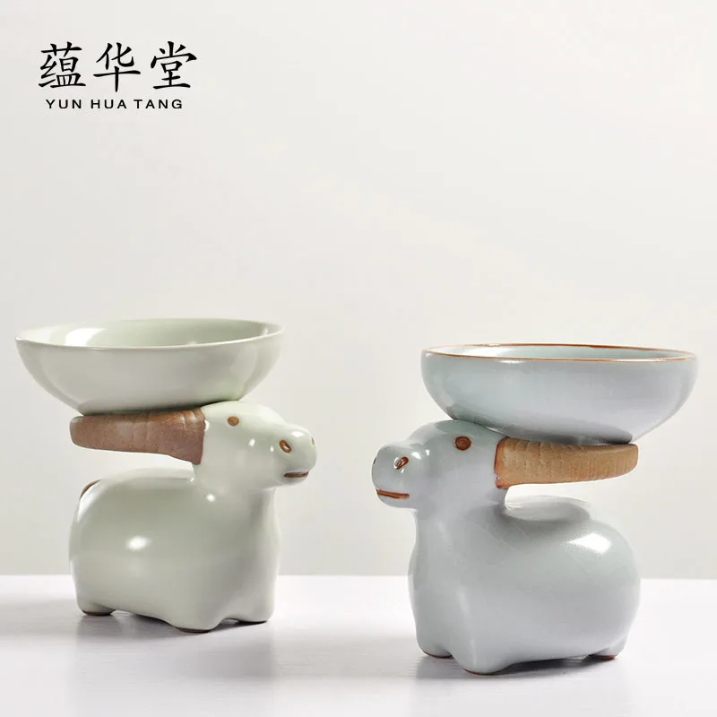 Dehua ceramic Kung Fu tea set accessories tea ceremony zero matching Ru kiln open tea leak tea filter tea filter
Dehua ceramic Kung Fu tea set accessories tea ceremony zero matching Ru kiln open tea leak tea filter tea filter