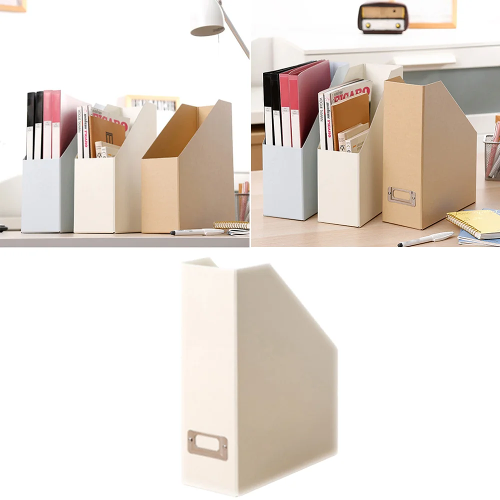 1pc Magazine File Holder Desktop Organizer Kraft Paper File Holder Documents File Box Office Supplies
1pc Magazine File Holder Desktop Organizer Kraft Paper File Holder Documents File Box Office Supplies