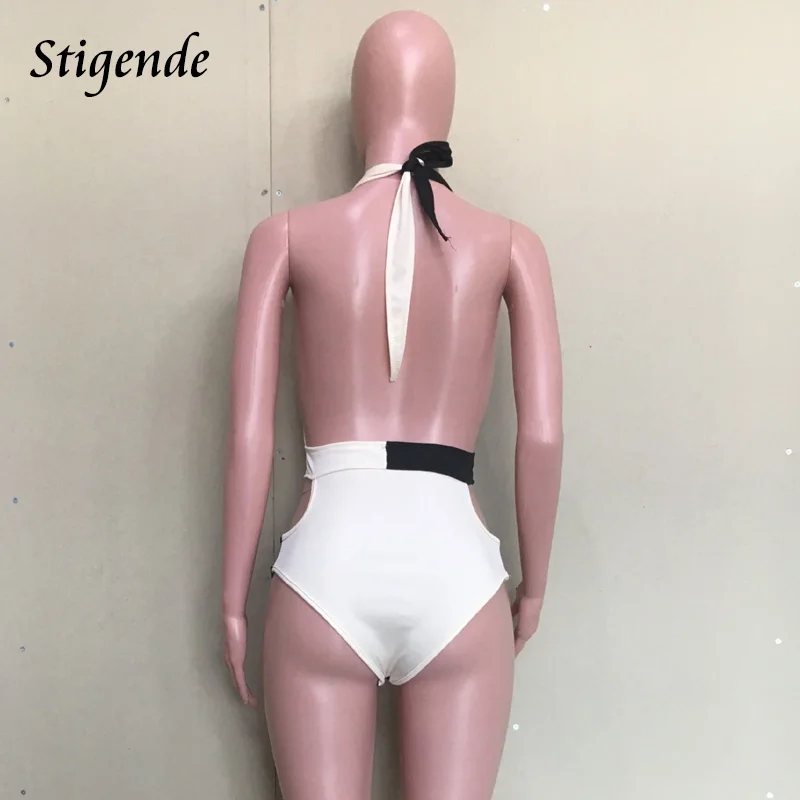 Stigende Summer Sexy Deep V Neck Beach Playsuit Women Casual Sleeveless Patchwork Bodysuit Fashion Backless Hollow Slim Playsuit
Stigende Summer Sexy Deep V Neck Beach Playsuit Women Casual Sleeveless Patchwork Bodysuit Fashion Backless Hollow Slim Playsuit