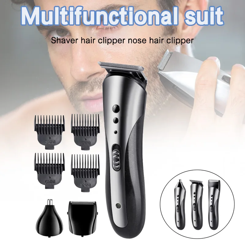 Популярная электрическая бритва для бороды мужчин многофункциональная машинка