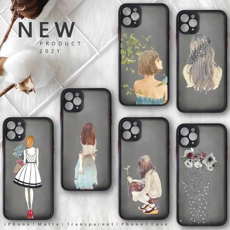 Beautiful girl with long hair Phone Case For iphone 12 11 8 7 plus mini x xs xr pro max matte transparent cover
Beautiful girl with long hair Phone Case For iphone 12 11 8 7 plus mini x xs xr pro max matte transparent cover