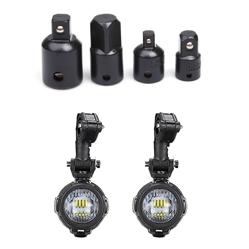 Motorcycle ratchet tube wrench kit, 4 PCs., 1 / 4, 3 / 8, 1 / 2, wrench adapter and 1 set of 6000K and 8000lm LED headlamps
Motorcycle ratchet tube wrench kit, 4 PCs., 1 / 4, 3 / 8, 1 / 2, wrench adapter and 1 set of 6000K and 8000lm LED headlamps