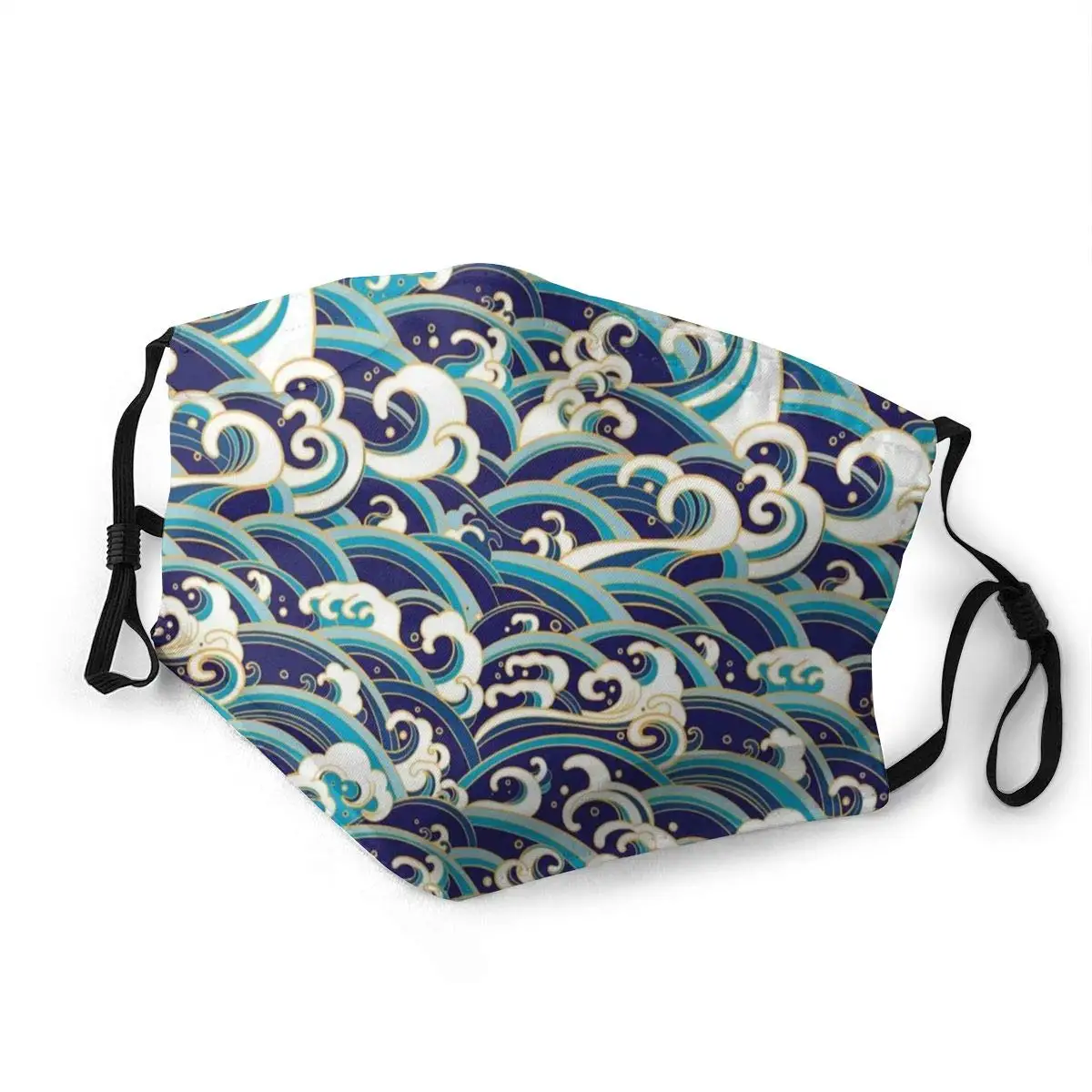 Traditional Oriental Style Ocean Waves Pattern Unisex Mask Cycling Camping Windproof Anti Dust Mask Mouth With Adjustable Ear
Traditional Oriental Style Ocean Waves Pattern Unisex Mask Cycling Camping Windproof Anti Dust Mask Mouth With Adjustable Ear