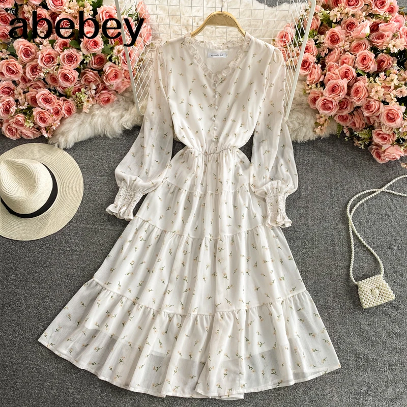 Платье женское средней длины с цветочным принтом, Пляжное Платье-трапеция в Корейском стиле с V-образным вырезом и длинным рукавом, с оборка...
Платье женское средней длины с цветочным принтом, Пляжное Платье-трапеция в Корейском стиле с V-образным вырезом и длинным рукавом, с оборка...