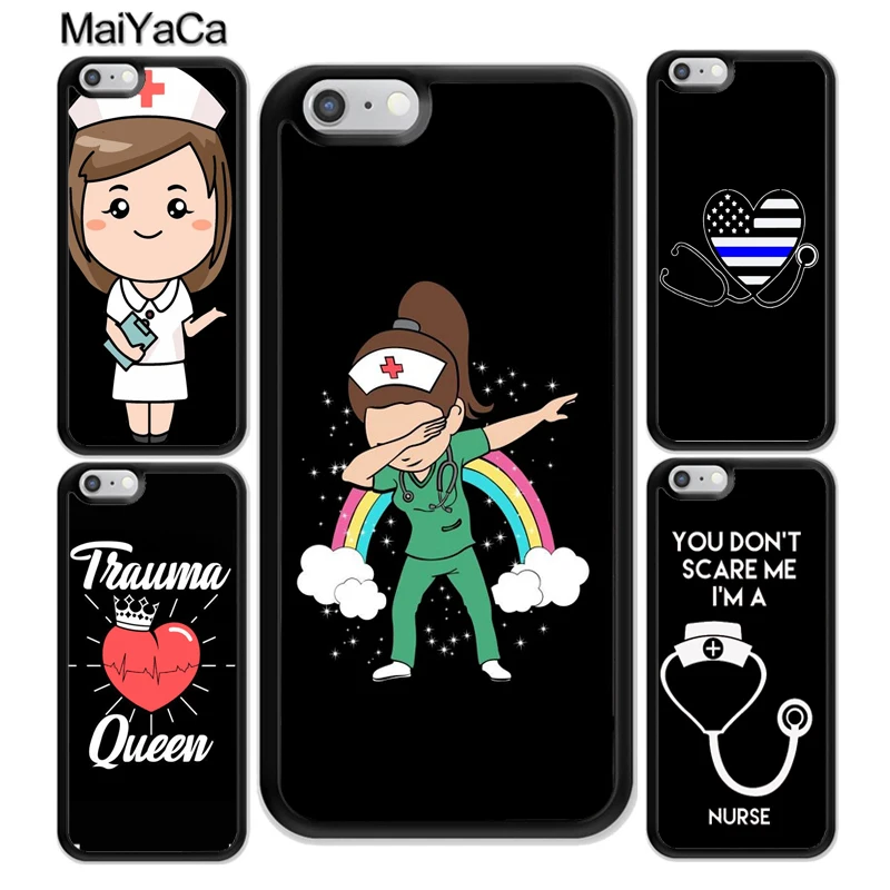 Чехол MaiYaCa для медсестры стетоскопа сердца ухода за сердцебиением iphone 12 mini 11 Pro Max X