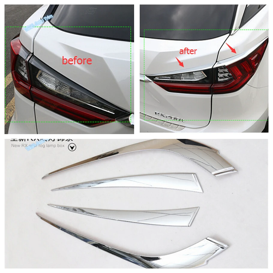 Lapetus Car Styling Exterior For Lexus RX RX450h 2016 - 2021 Chrome Rear Tail Lights Lamps Lid Eyelid Eyebrow Cover Trim
Lapetus Car Styling Exterior For Lexus RX RX450h 2016 - 2021 Chrome Rear Tail Lights Lamps Lid Eyelid Eyebrow Cover Trim