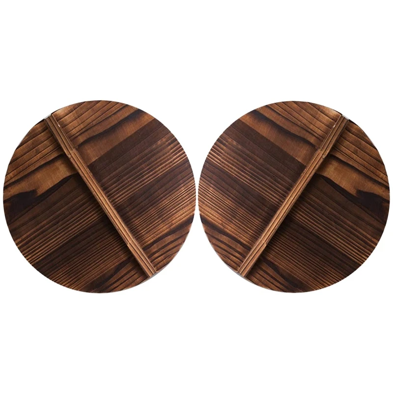 2 Pcs Kitchen Multi-Functional Wooden Pot Cover Handle Pan Lid Wood Baking Pot Lids Cover 40Cm & 36Cm
2 Pcs Kitchen Multi-Functional Wooden Pot Cover Handle Pan Lid Wood Baking Pot Lids Cover 40Cm & 36Cm