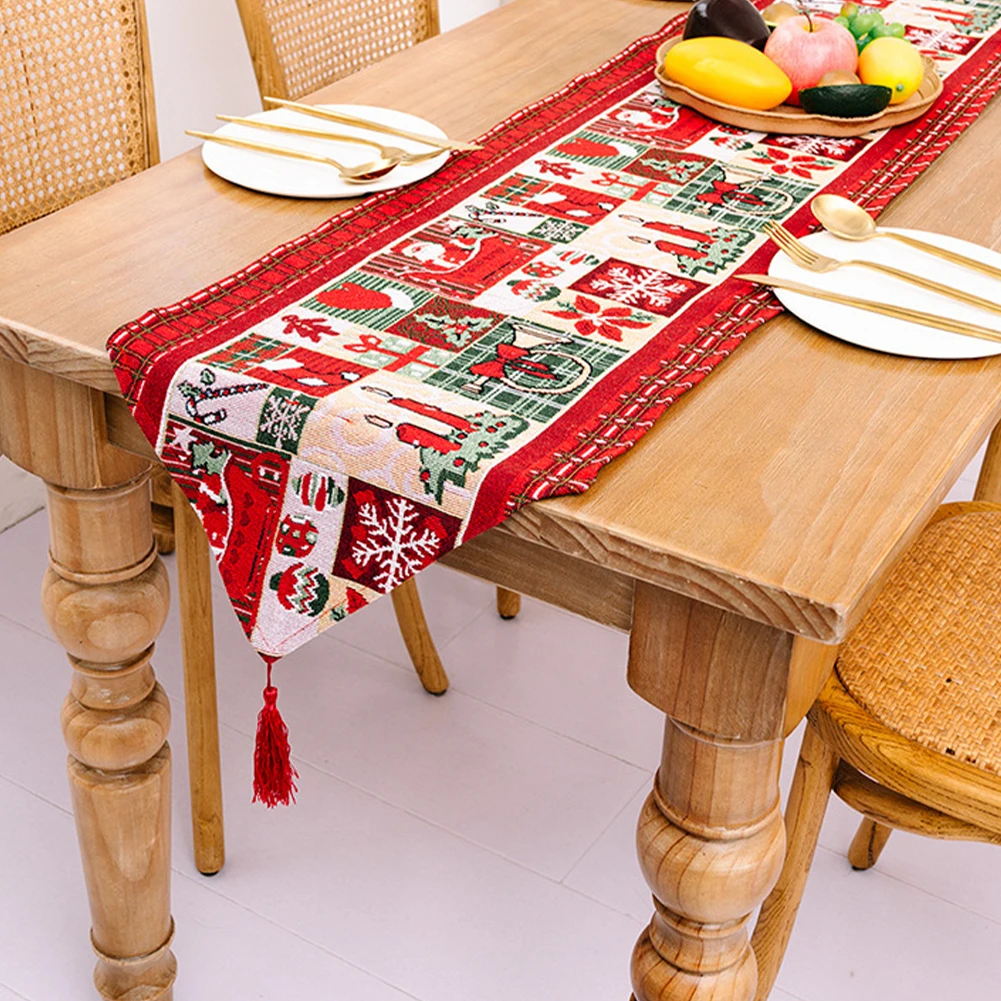 35*180cm Christmas Table Runner 2022 New Year Party Decorations Tablecloth Xmas Tree Elk Plaid Printed Dinner Table Cloth Cover
35*180cm Christmas Table Runner 2022 New Year Party Decorations Tablecloth Xmas Tree Elk Plaid Printed Dinner Table Cloth Cover