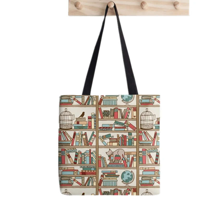 2021 Shopper Bookshelf Tote Bag Printed Tote Bag women Harajuku shopper handbag girl Shoulder shopping bag Lady Canvas Bag
2021 Shopper Bookshelf Tote Bag Printed Tote Bag women Harajuku shopper handbag girl Shoulder shopping bag Lady Canvas Bag