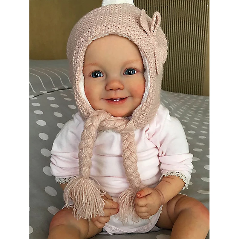 55cm Bebe Reborn Dolls Sweet Face Lifelike Newborn Baby Girl Soft Touch High Quality Finished Painted Doll Reborn Doll Xmas Gift
55cm Bebe Reborn Dolls Sweet Face Lifelike Newborn Baby Girl Soft Touch High Quality Finished Painted Doll Reborn Doll Xmas Gift