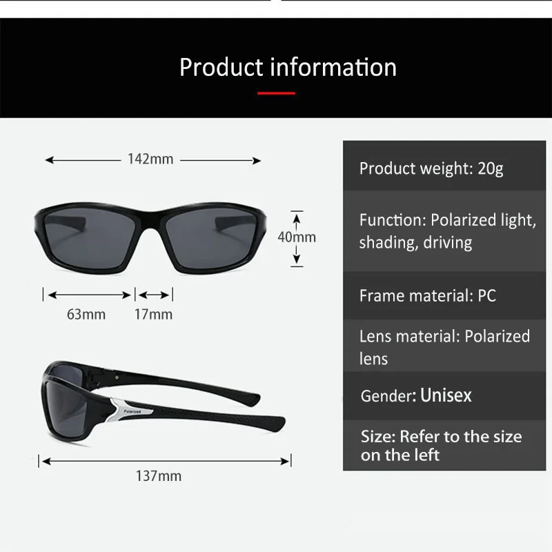 Polarized Cycling Sunglasses Men Women Driving Shades Outdoor Sports Goggles Camping Hiking Driving Eyewear Sun Glasses
Polarized Cycling Sunglasses Men Women Driving Shades Outdoor Sports Goggles Camping Hiking Driving Eyewear Sun Glasses