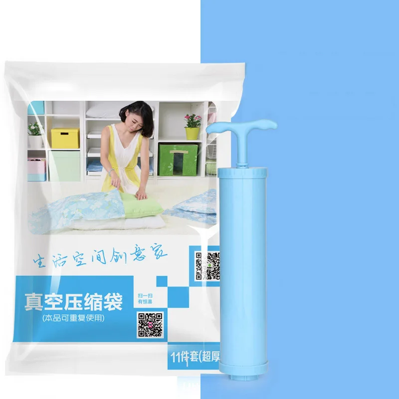 Vacuum Storage Bag Vacuum Compressed Bag with Hand Pump Blanket Clothes Reusable Quilt Storage Bag 11pcs/set Home Organizer 
Vacuum Storage Bag Vacuum Compressed Bag with Hand Pump Blanket Clothes Reusable Quilt Storage Bag 11pcs/set Home Organizer