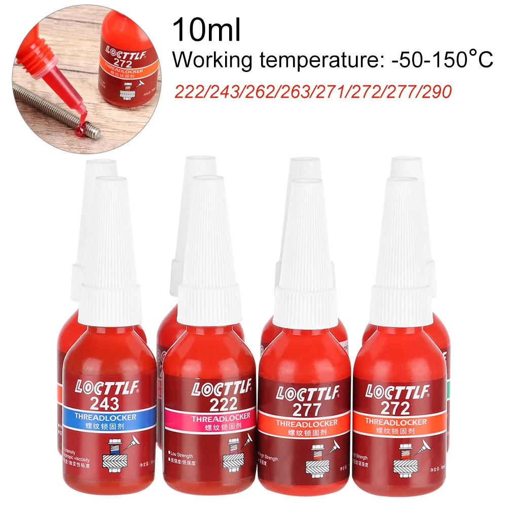 10ml Adhesive Wire Sealing Anti-Corrosion Thread Anti-Pressure Blue 222/243/262 Glue Anaerobic Screw Lock New Anaerobic Adhesive
10ml Adhesive Wire Sealing Anti-Corrosion Thread Anti-Pressure Blue 222/243/262 Glue Anaerobic Screw Lock New Anaerobic Adhesive