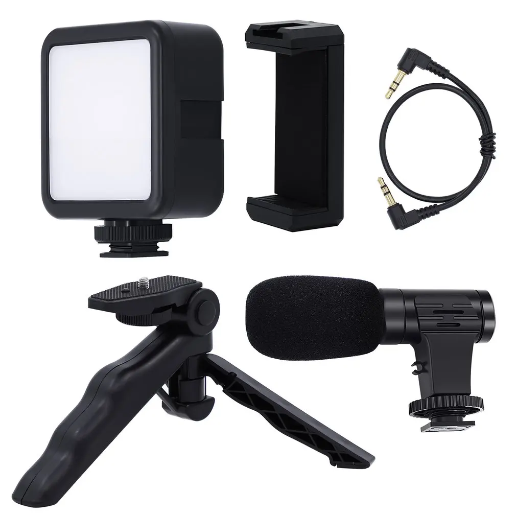 4 in 1 Vlogging Live Broadcast Smartphone Video Rig fill light & Microphone +Tripod Mount+mobile phone clip
4 in 1 Vlogging Live Broadcast Smartphone Video Rig fill light & Microphone +Tripod Mount+mobile phone clip