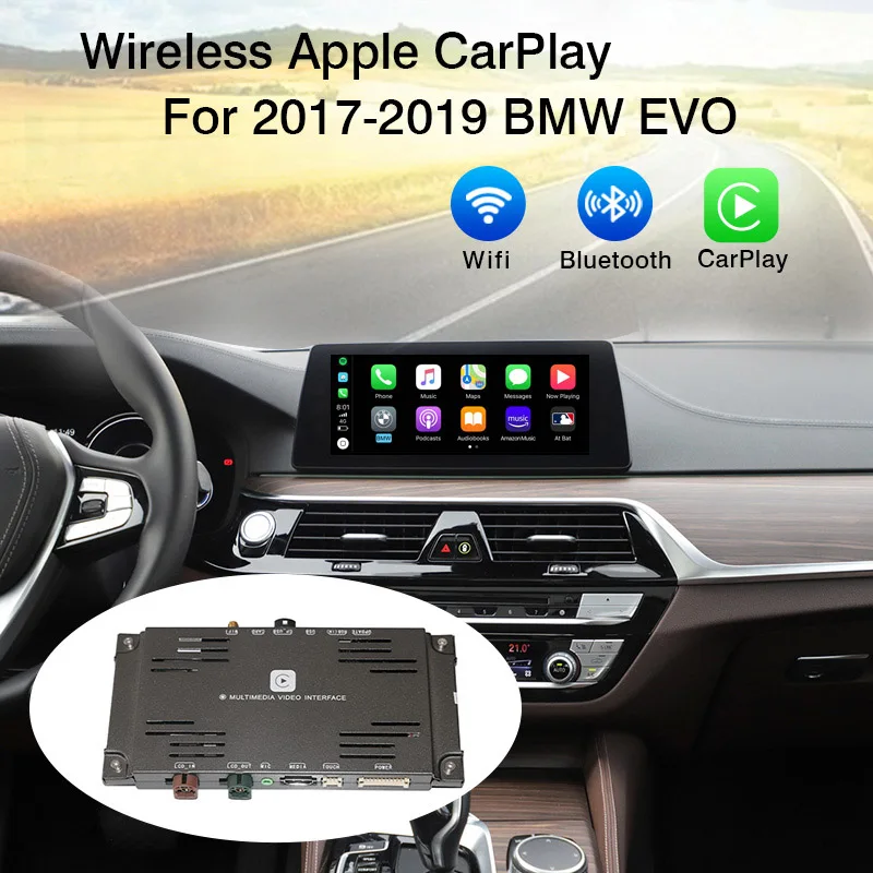 Беспроводной Apple Carplay Android авто интерфейс для BMW EVO 2017 2019 CaPlay X1 X2 X3 X4 X5 X6 1 6 серии