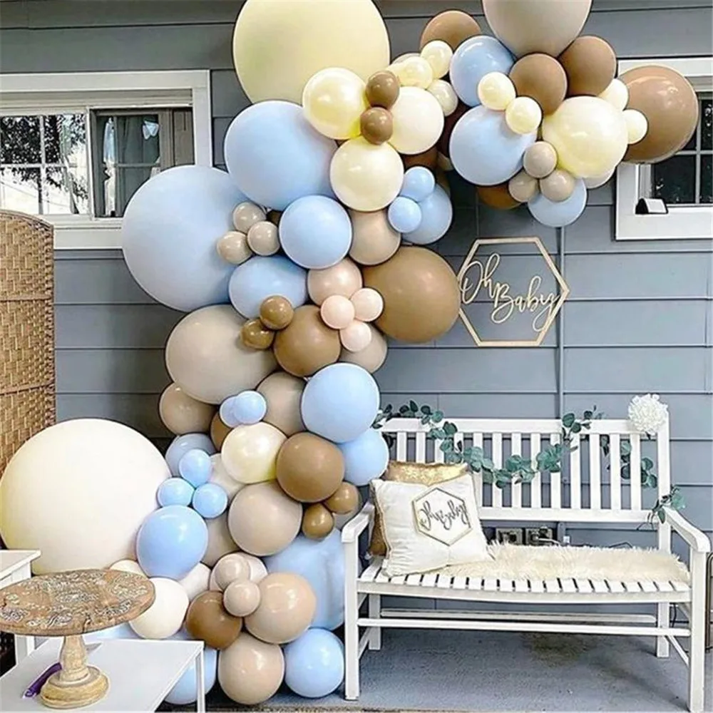 120pcs Teddy Bear Baby Shower Balloon Garland Arch Kit Blue and Brown Latex Balloons For Oh Baby Shower Boys 1st Birthday Decor
120pcs Teddy Bear Baby Shower Balloon Garland Arch Kit Blue and Brown Latex Balloons For Oh Baby Shower Boys 1st Birthday Decor