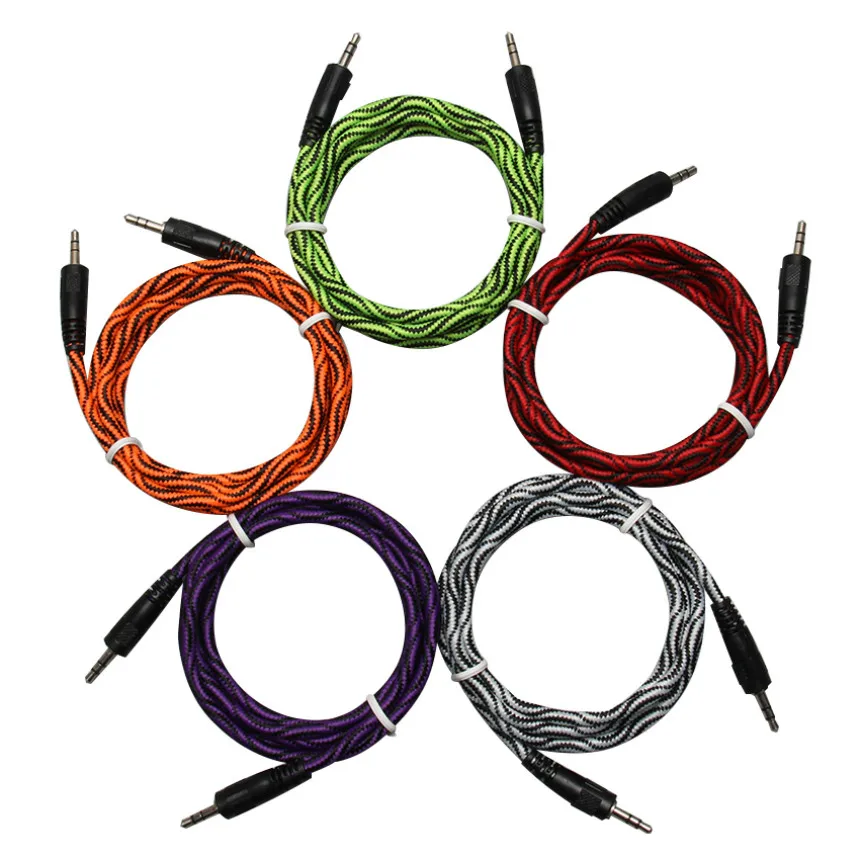 1.5M Aux Cable 3.5mm Jack Car Audio Nylon Braided AUX Cord Male to Male Wire For iPhone Headphone Beats Speaker MP3/4
1.5M Aux Cable 3.5mm Jack Car Audio Nylon Braided AUX Cord Male to Male Wire For iPhone Headphone Beats Speaker MP3/4