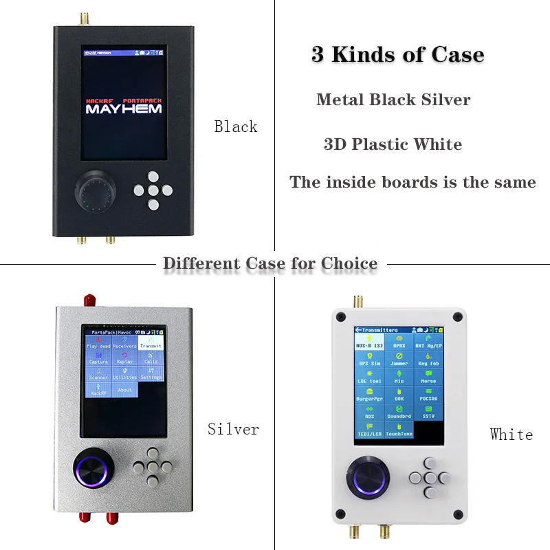 Wishcolor HackRF One + Portapack H2 SDR Radio 1MHz-6GHz 0.5ppm TXCO With Battery Optional Metal Plastic Unassembled Case
Wishcolor HackRF One + Portapack H2 SDR Radio 1MHz-6GHz 0.5ppm TXCO With Battery Optional Metal Plastic Unassembled Case