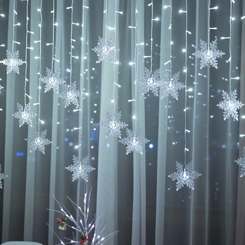 LED Snowflake Fairy String Curtain Window Light LED Starry Christmas String Lights For Christmas Wedding Party Romantic Decor
LED Snowflake Fairy String Curtain Window Light LED Starry Christmas String Lights For Christmas Wedding Party Romantic Decor