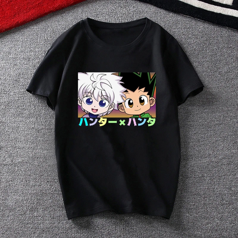 Anime Hunter X Hunter T Shirt Men Gon Killua Graphic T-shirt Kawaii Cartoon Tee Tops Zoldyck Harajuku Streetwear Unisex Tshirt
Anime Hunter X Hunter T Shirt Men Gon Killua Graphic T-shirt Kawaii Cartoon Tee Tops Zoldyck Harajuku Streetwear Unisex Tshirt