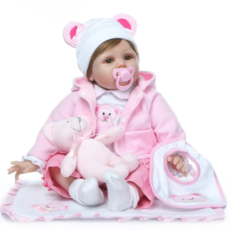 55cm Silicone Reborn Baby Lifelike Toddler Baby Bonecas Kid Doll Bebes Reborn Brinquedos Reborn Toys For Kid Gifts
55cm Silicone Reborn Baby Lifelike Toddler Baby Bonecas Kid Doll Bebes Reborn Brinquedos Reborn Toys For Kid Gifts