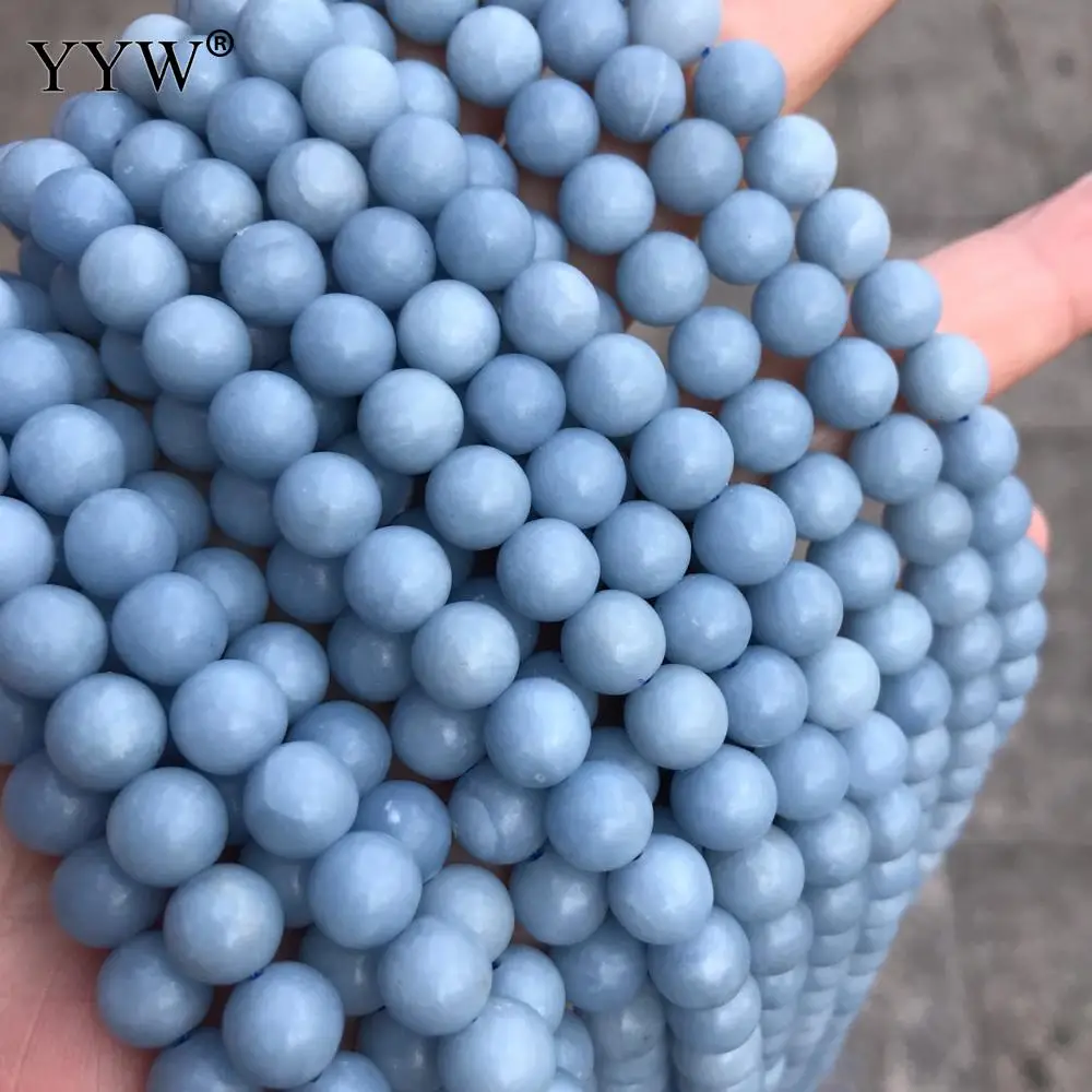 New Arrival Angelite Smooth Round Beads Blue Color Design Bracelet Necklace DIY Making Material Fashion Stone Beads 7.5mm 10mm
New Arrival Angelite Smooth Round Beads Blue Color Design Bracelet Necklace DIY Making Material Fashion Stone Beads 7.5mm 10mm